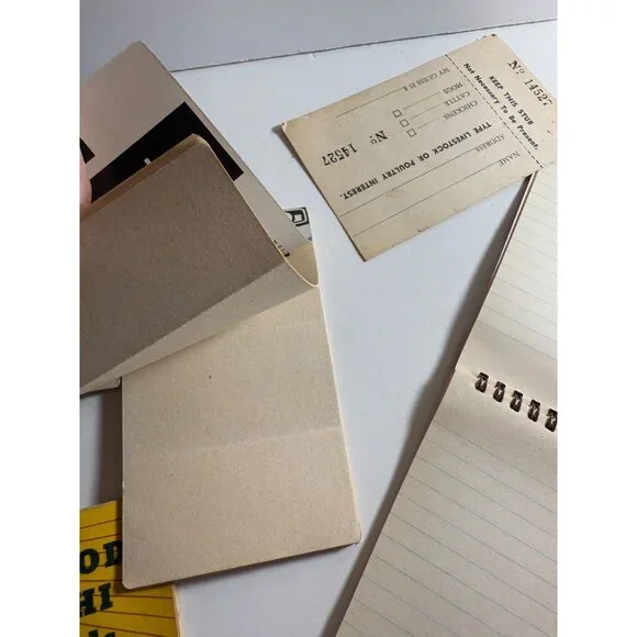 Vintage Advertising Notepads VC Fertilizers Tex Hi Plant Food Farmer Lot READ - Picture 10 of 13